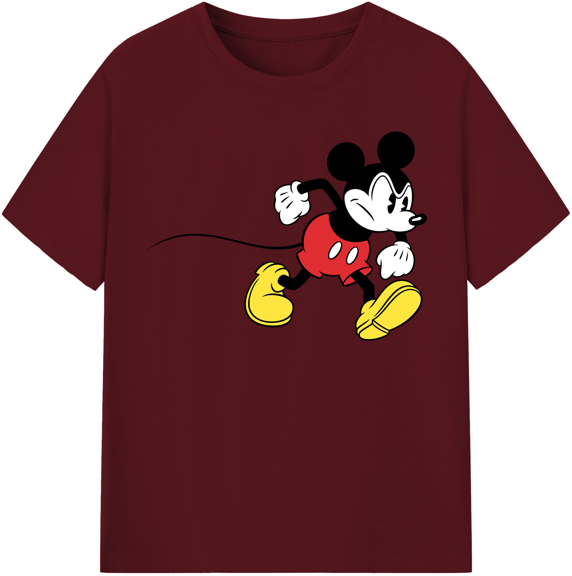 （画像用） ミッキーマウス Mickey Mouse 綿100％半袖Tシャツ（フロントプリント）